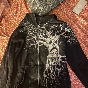 Black Tree Design Hoodie